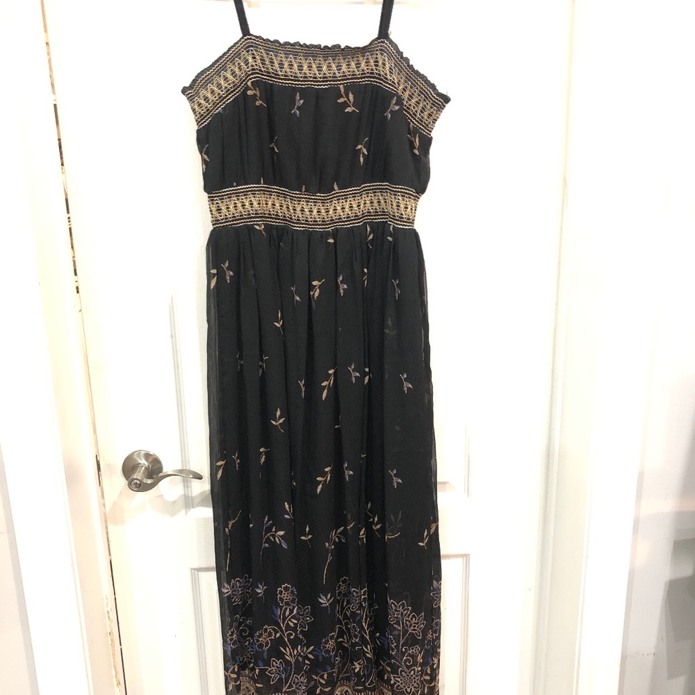 Pretty Boho sheer printed maxi dress